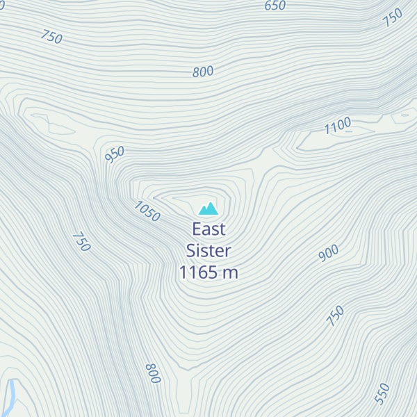 Map of East Sister