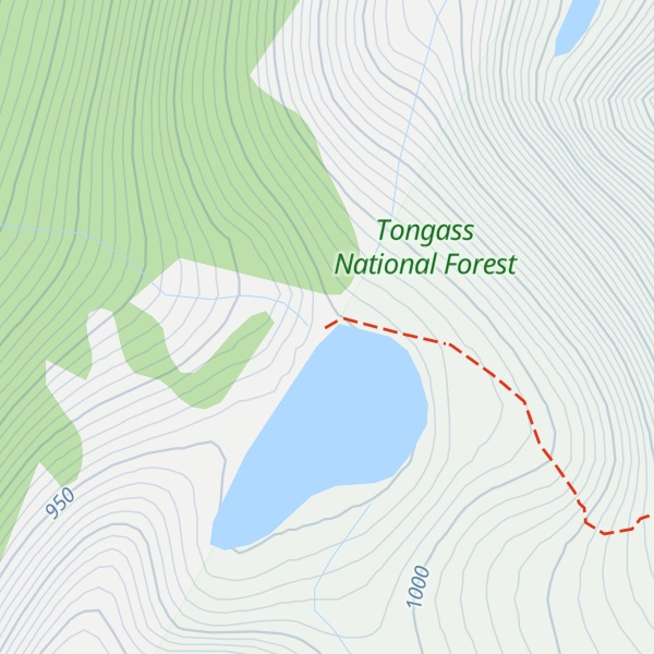 Map of Upper Dewey Lake Cabin