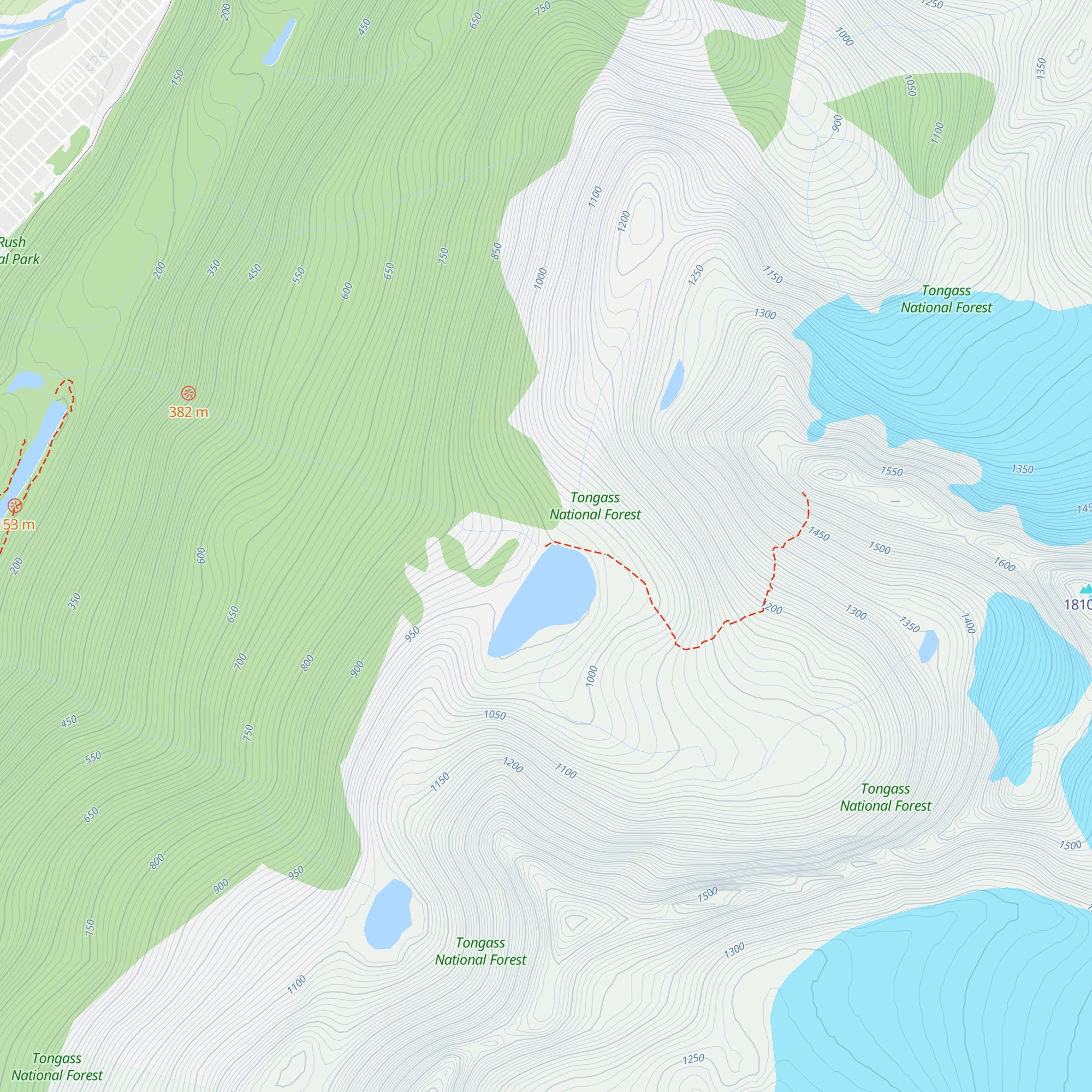 Upper Dewey Lake Cabin map