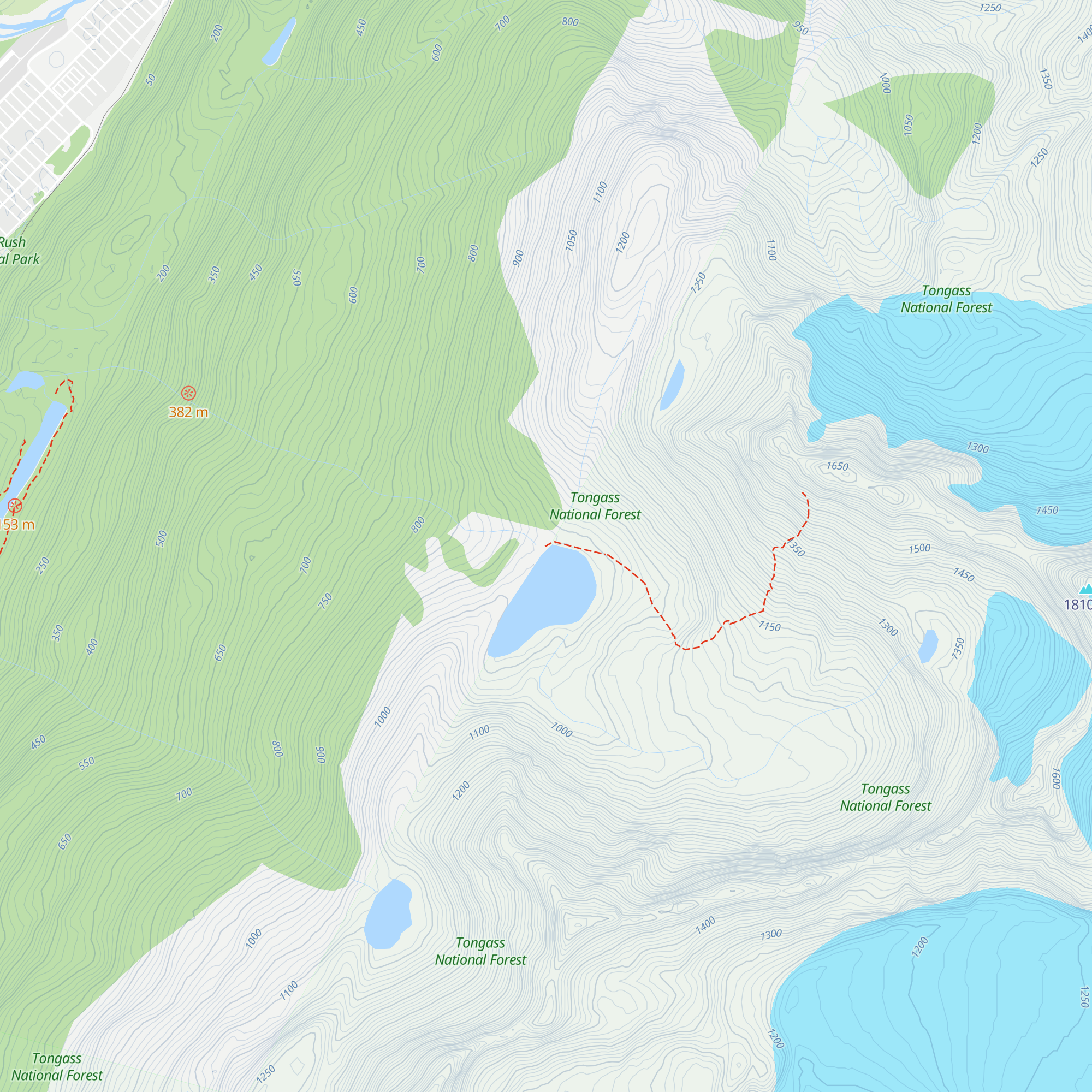 Upper Dewey Lake Cabin map