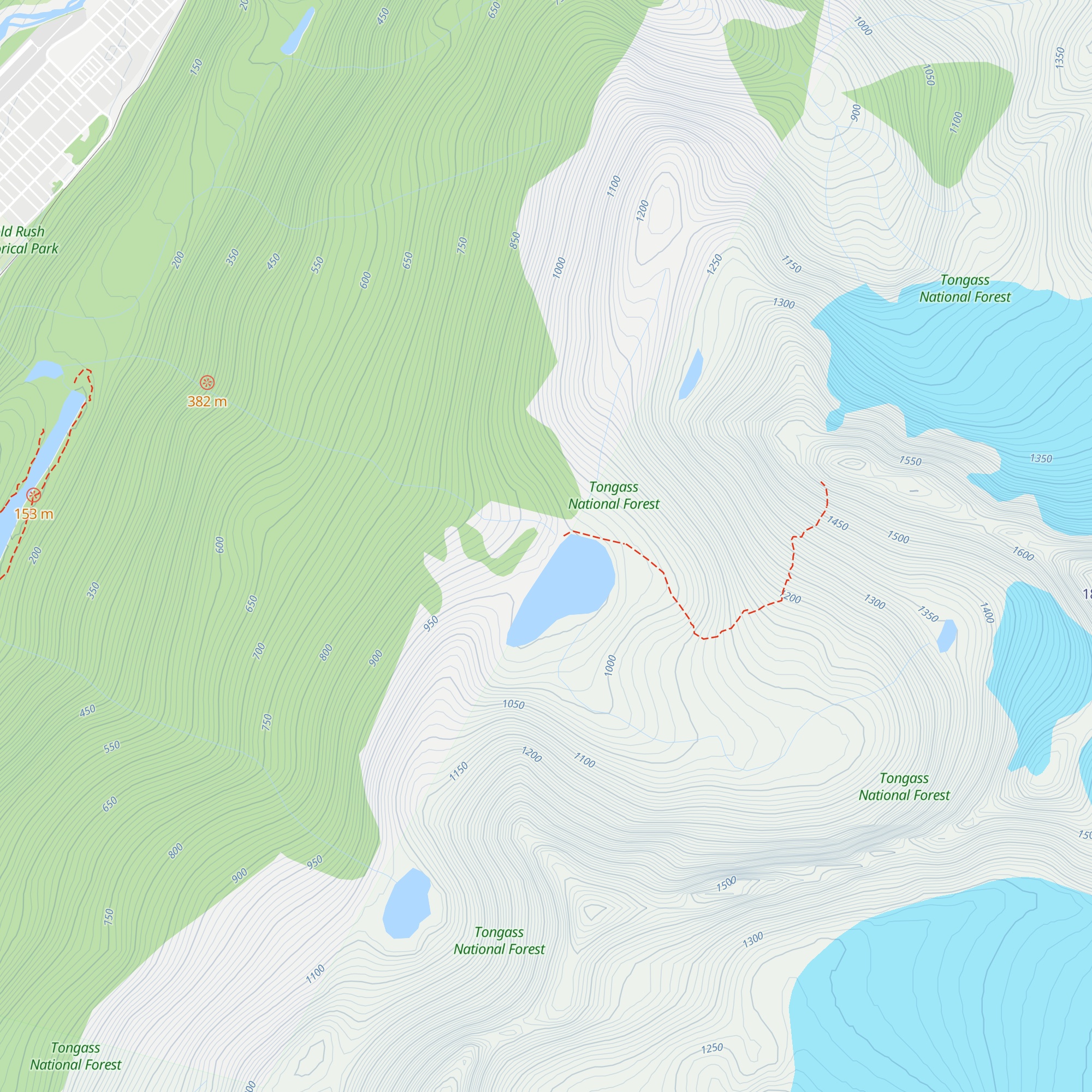 Free use cabin (wood stove) map