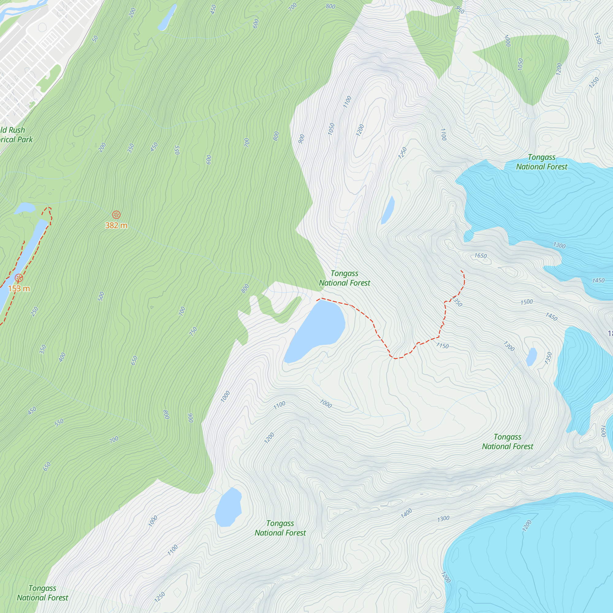 Free use cabin (wood stove) map