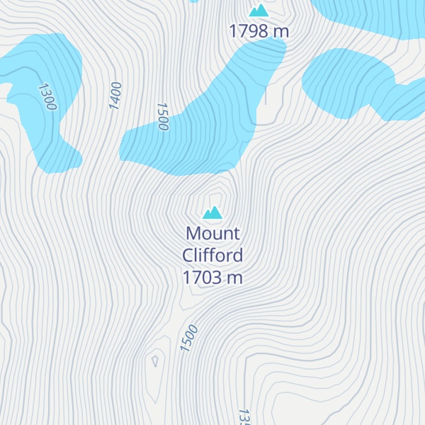 Map of Mount Clifford
