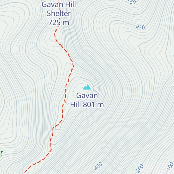 Map of Gavan Hill