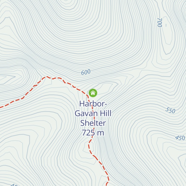 Map of Harbor-Gavan Hill Shelter