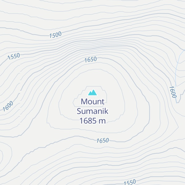 Map of Mount Sumanik