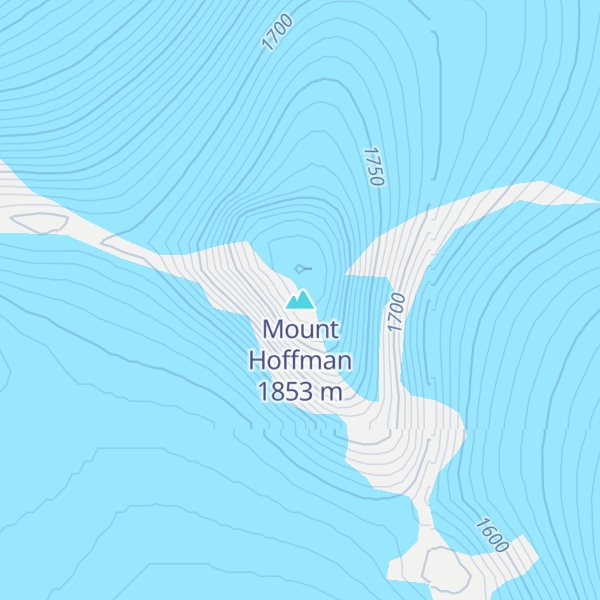 Map of Mount Hoffman