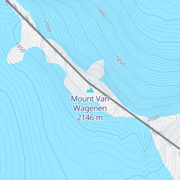 Map of Mount Van Wagenen