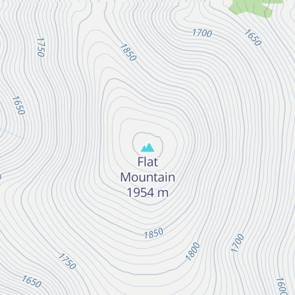 Map of Flat Mountain