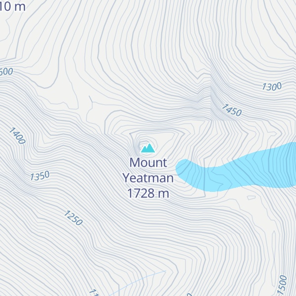 Map of Mount Yeatman