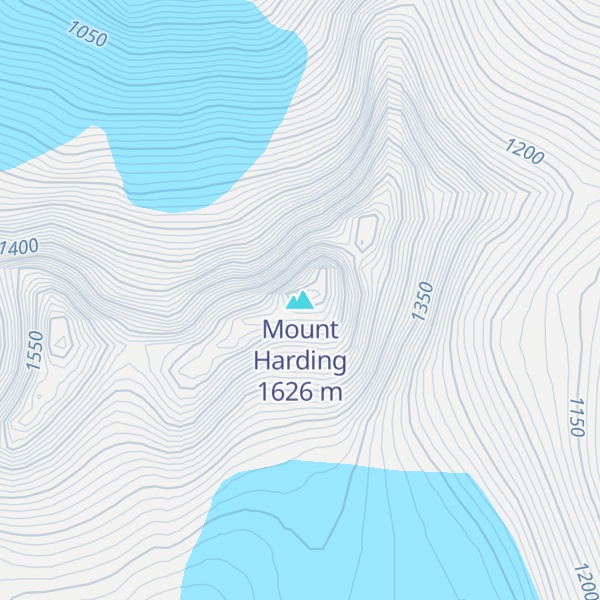 Map of Mount Harding