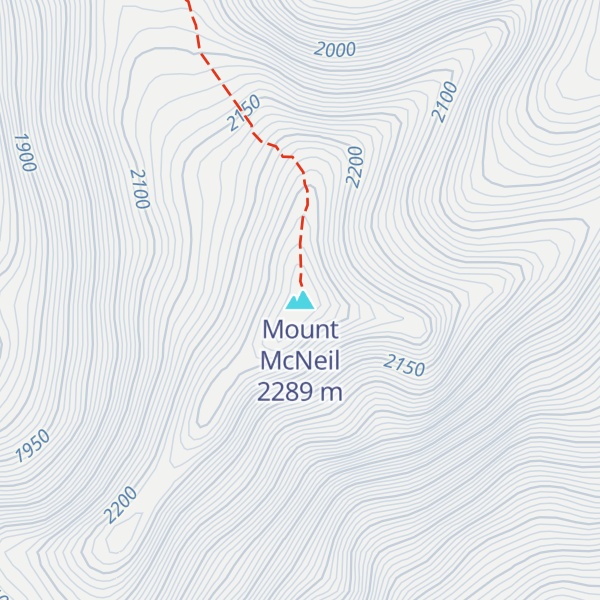 Map of Mount McNeil