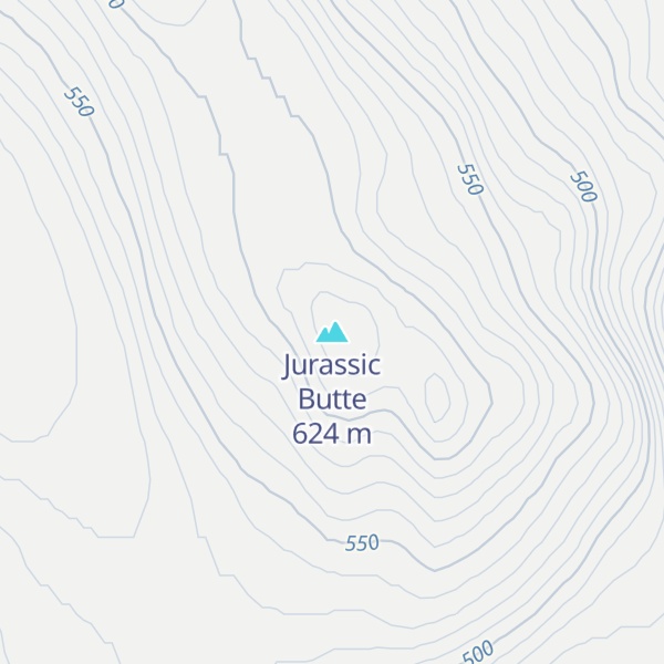 Map of Jurassic Butte