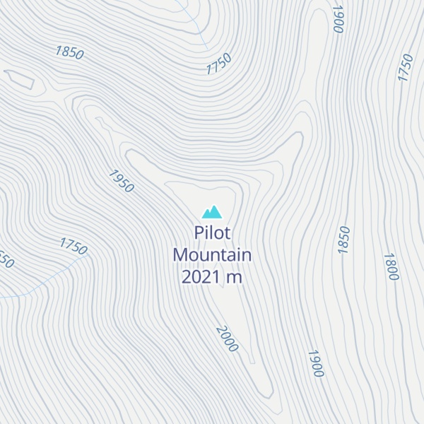 Map of Pilot Mountain