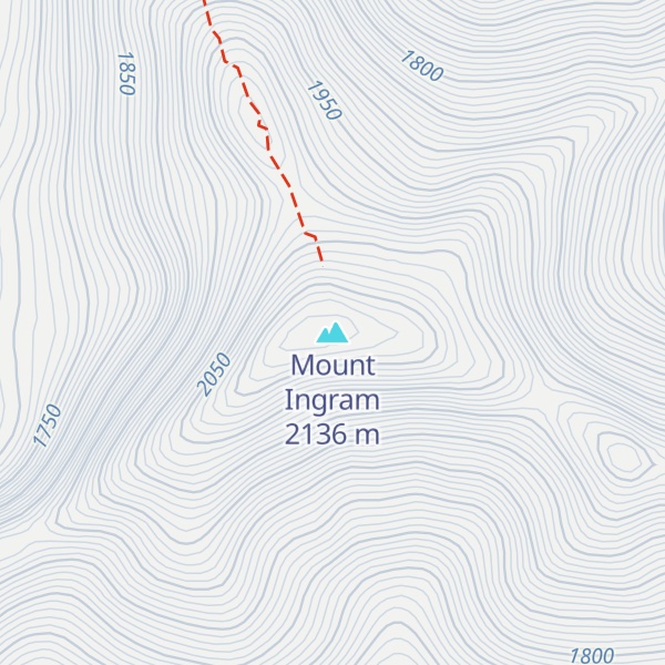 Map of Mount Ingram