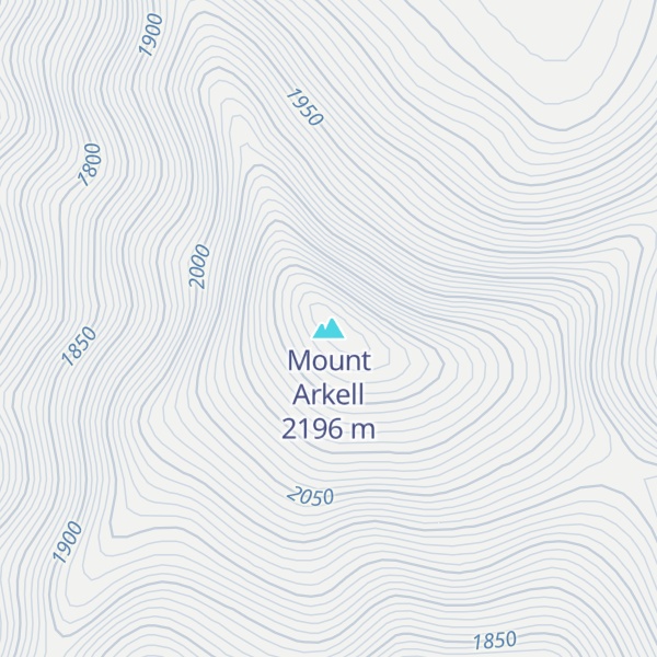 Map of Mount Arkell