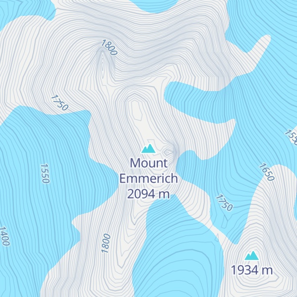 Map of Mount Emmerich