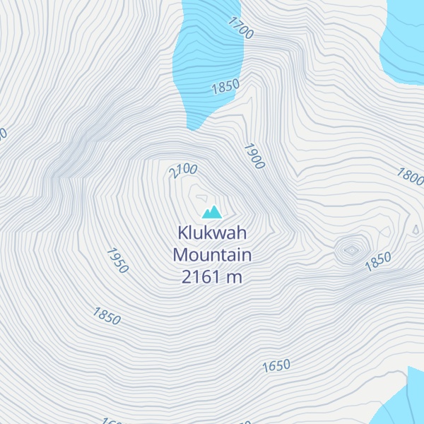 Map of Klukwah Mountain