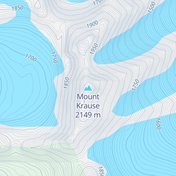 Map of Mount Krause