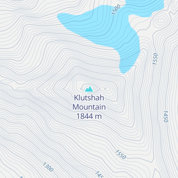 Map of Klutshah Mountain