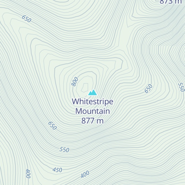 Map of Whitestripe Mountain