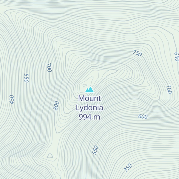 Map of Mount Lydonia