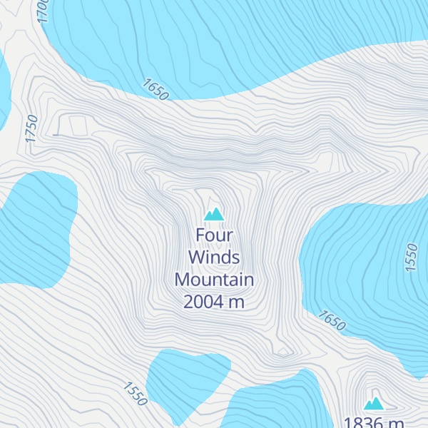 Map of Four Winds Mountain