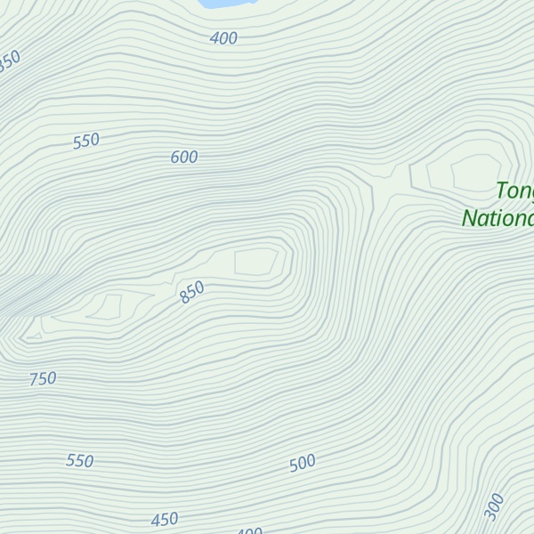 Map of Big Chief Mountain