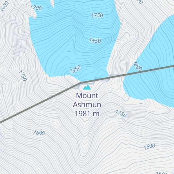 Map of Mount Ashmun