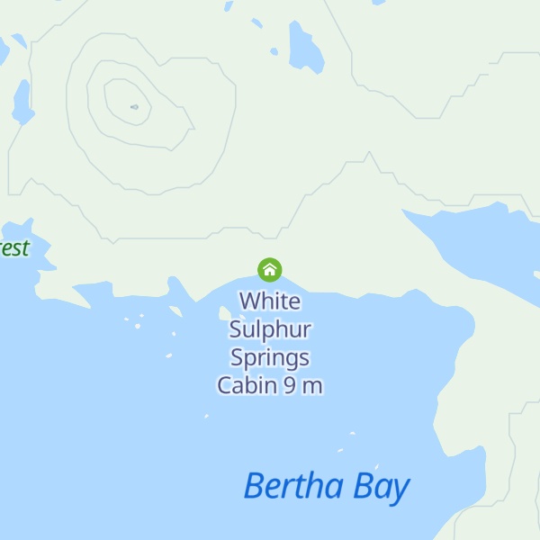 Map of White Sulphur Springs Cabin