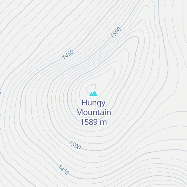 Map of Hungy Mountain