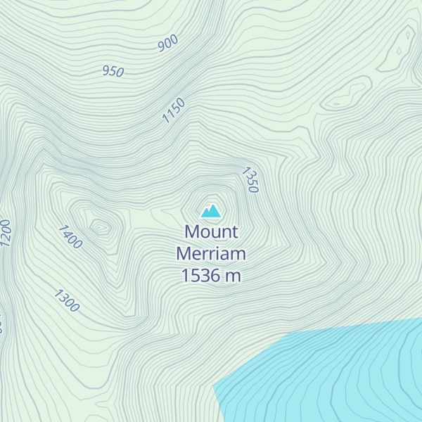 Map of Mount Merriam