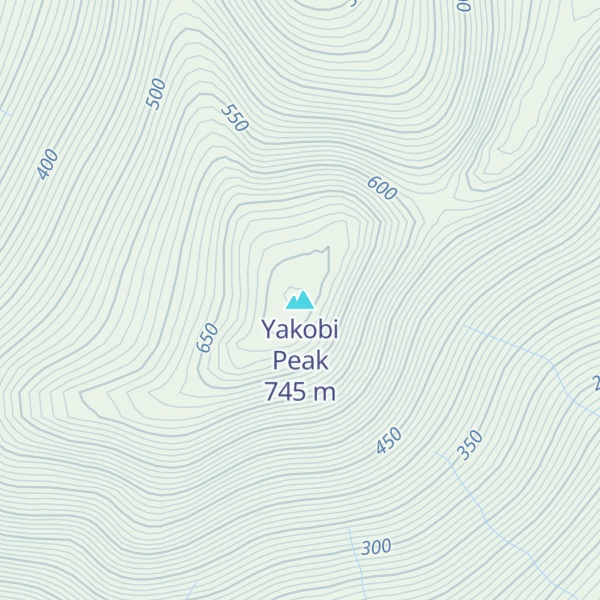 Map of Yakobi Peak