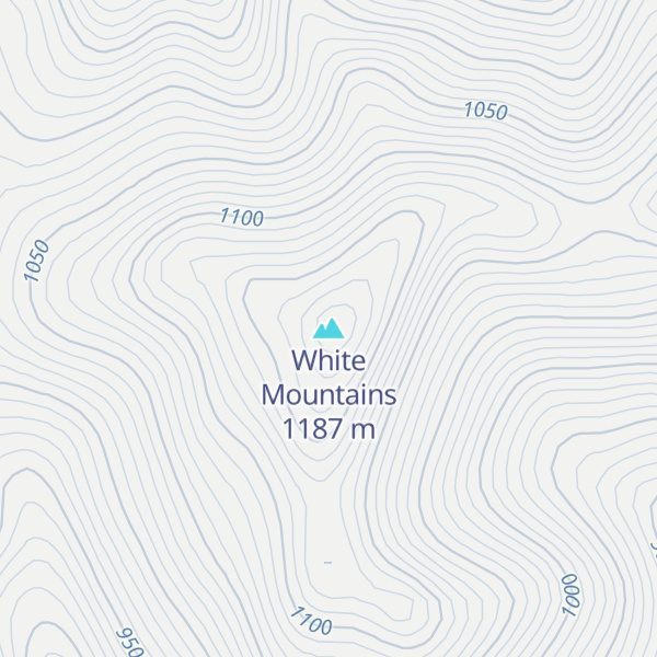 Map of White Mountains