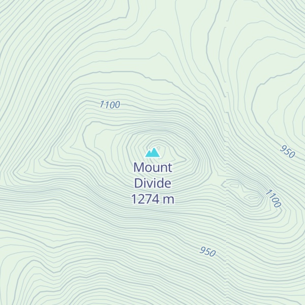 Map of Mount Divide