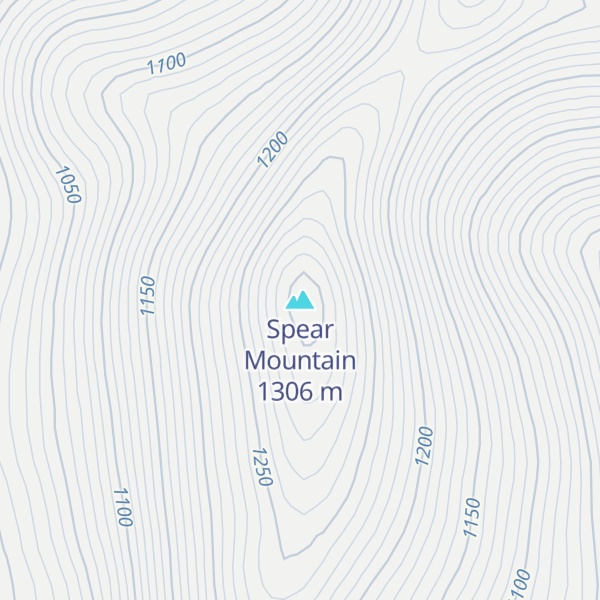 Map of Spear Mountain