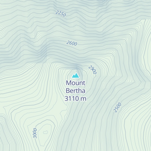 Map of Mount Bertha