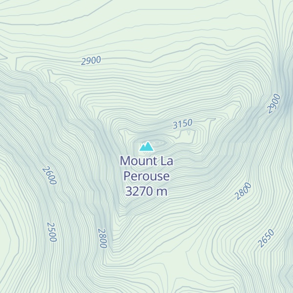 Map of Mount La Perouse