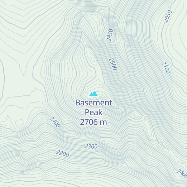 Map of Basement Peak