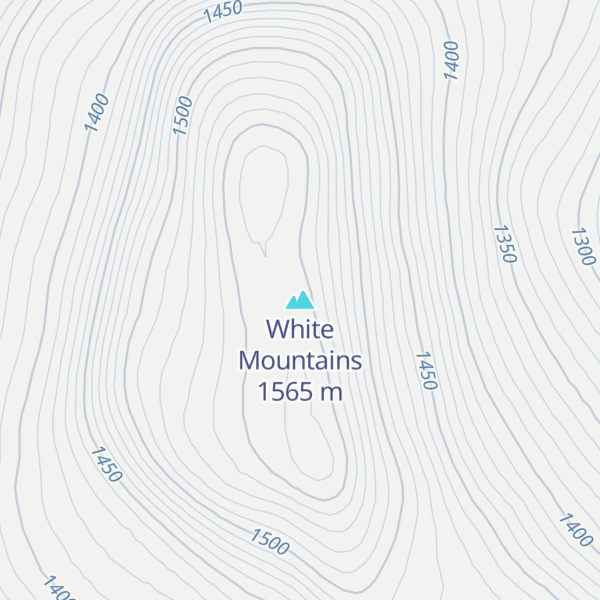 Map of White Mountains