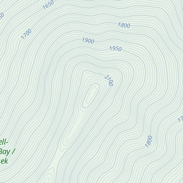 Map of Mount Worthington