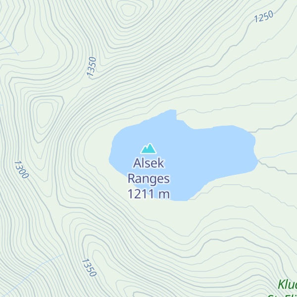 Map of Alsek Ranges