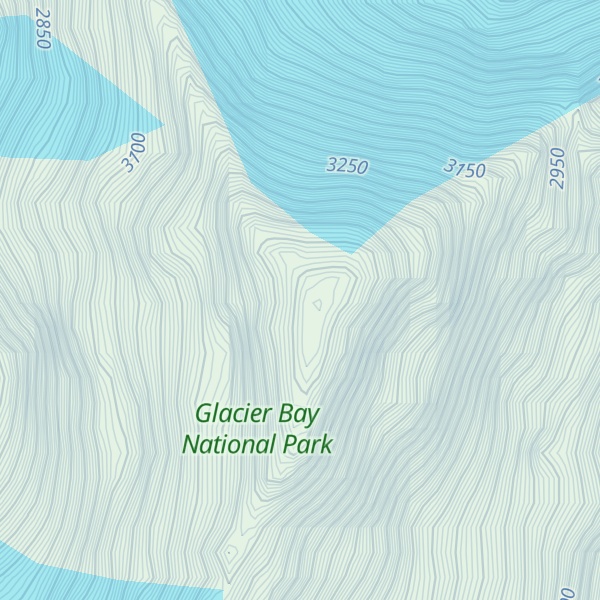 Map of Lituya Mountain