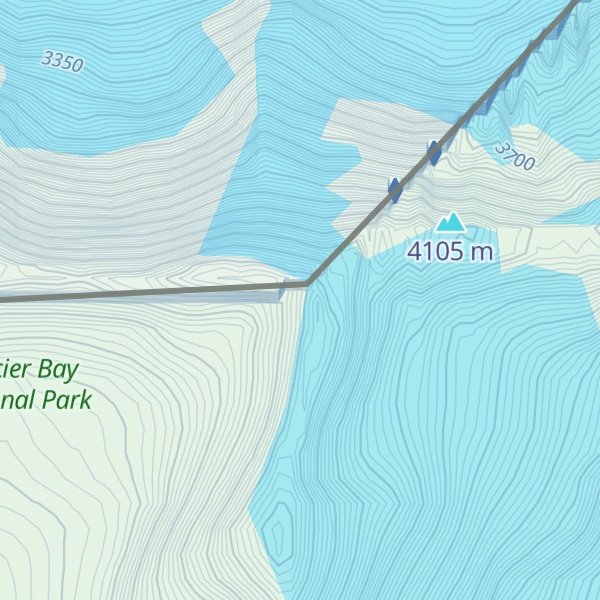 Map of Mount Quincy Adams