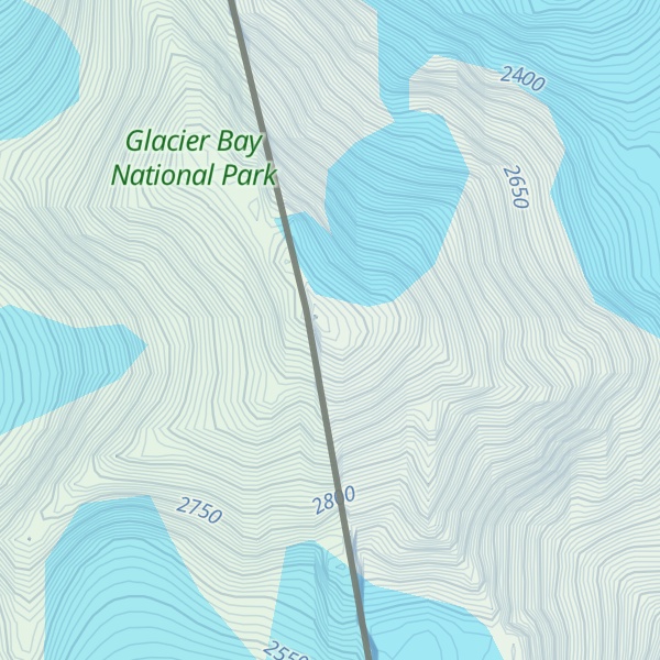 Map of Unmarked Boundary Point 166
