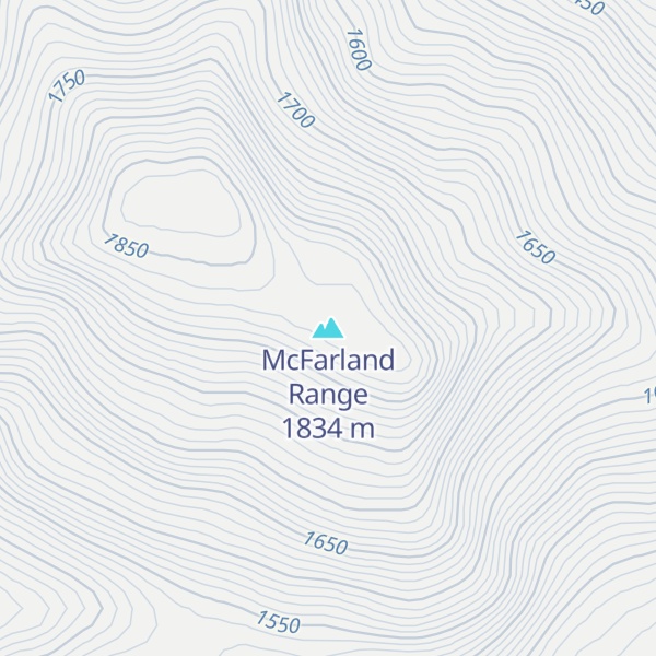 Map of McFarland Range