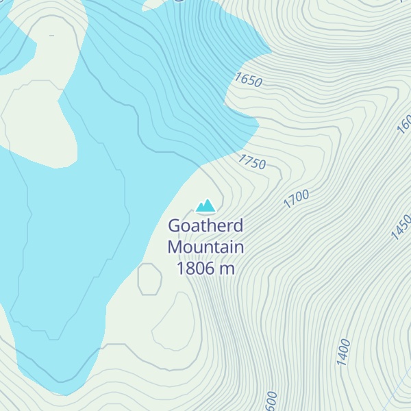 Map of Goatherd Mountain
