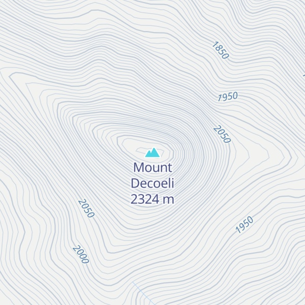 Map of Mount Decoeli