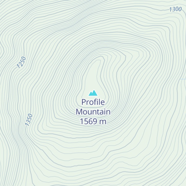 Map of Profile Mountain