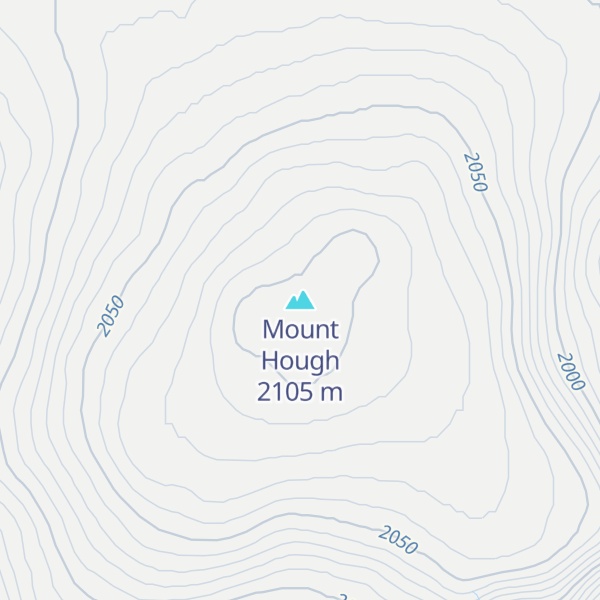 Map of Mount Hough